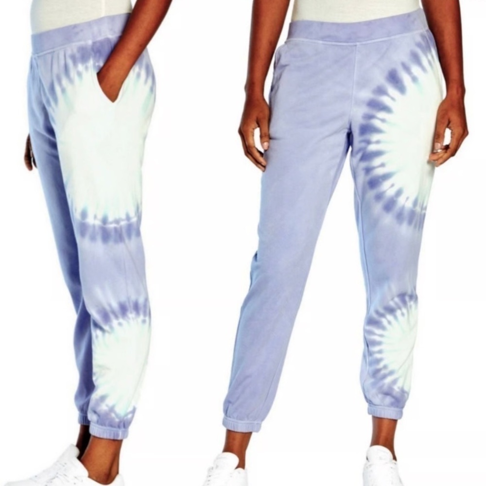 Wildfox joggers sweatpants‎ xxl NEW purple tie dye soft cozy loungewear